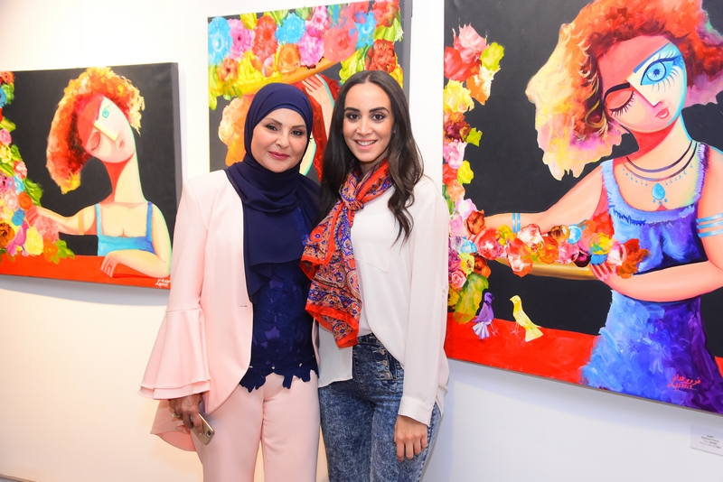 Conflicted Faces Exhibition by Fadwa Hamdan